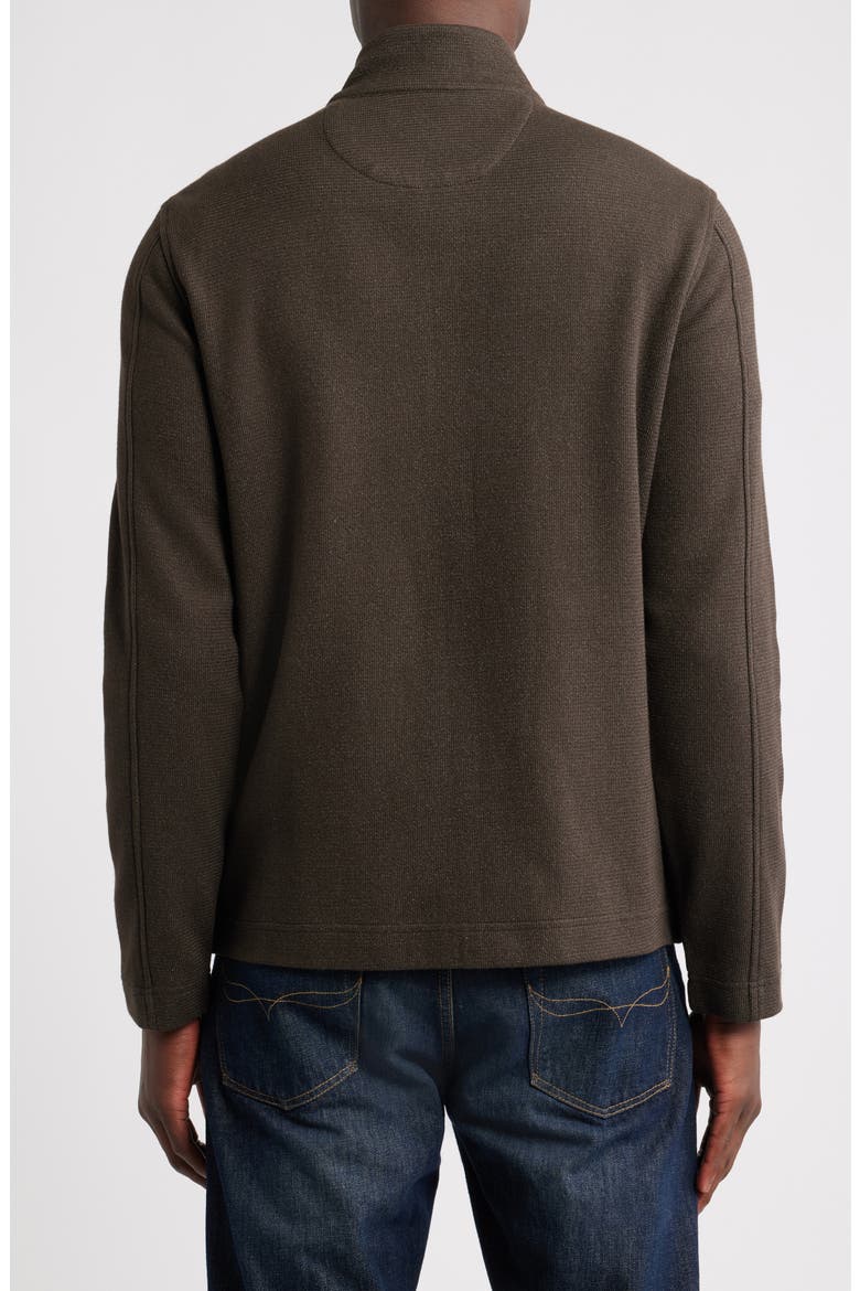Sueded Mixed Media Jacket, Alternate, color, BROWN