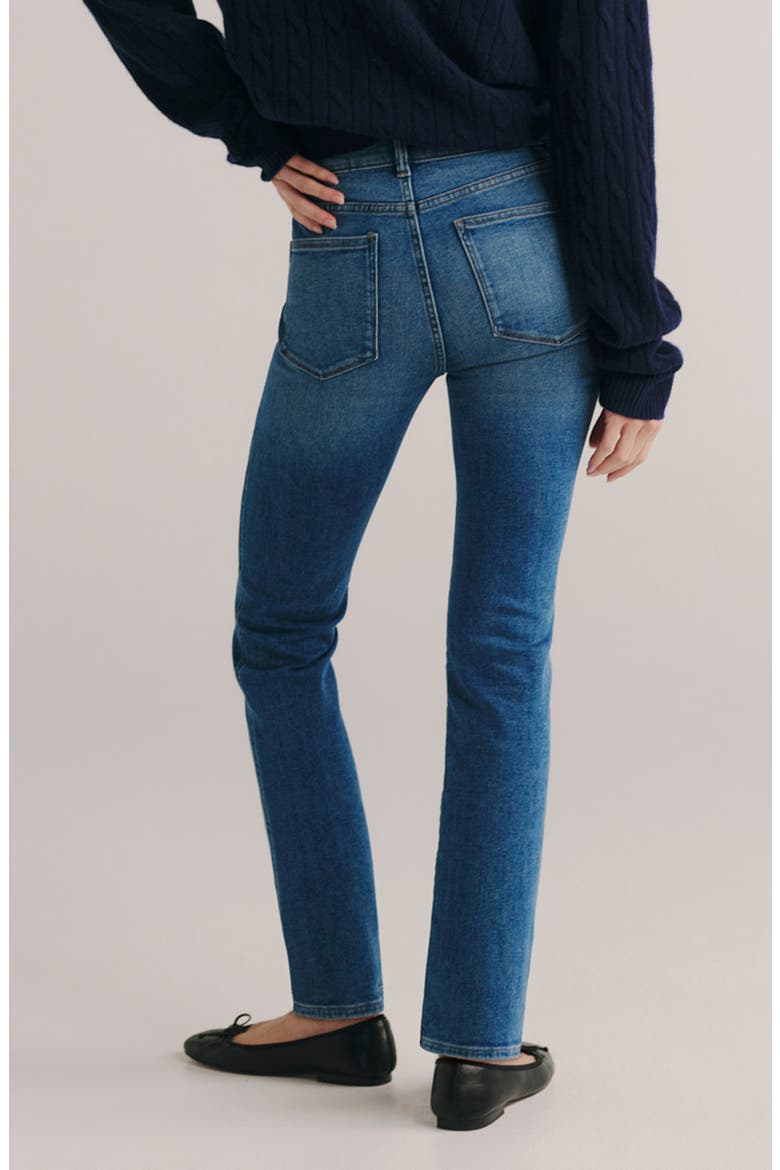 Mara Instasculpt™ Mid Rise Straight Leg Jeans, Alternate, color, CRISP AIR