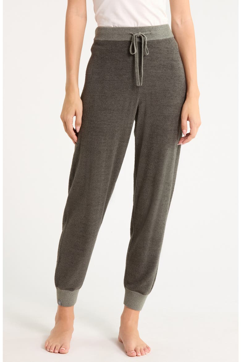 CozyChic Ultra Lite® Colorblock Joggers, Main, color, DARK MOSS/ SPRUCE
