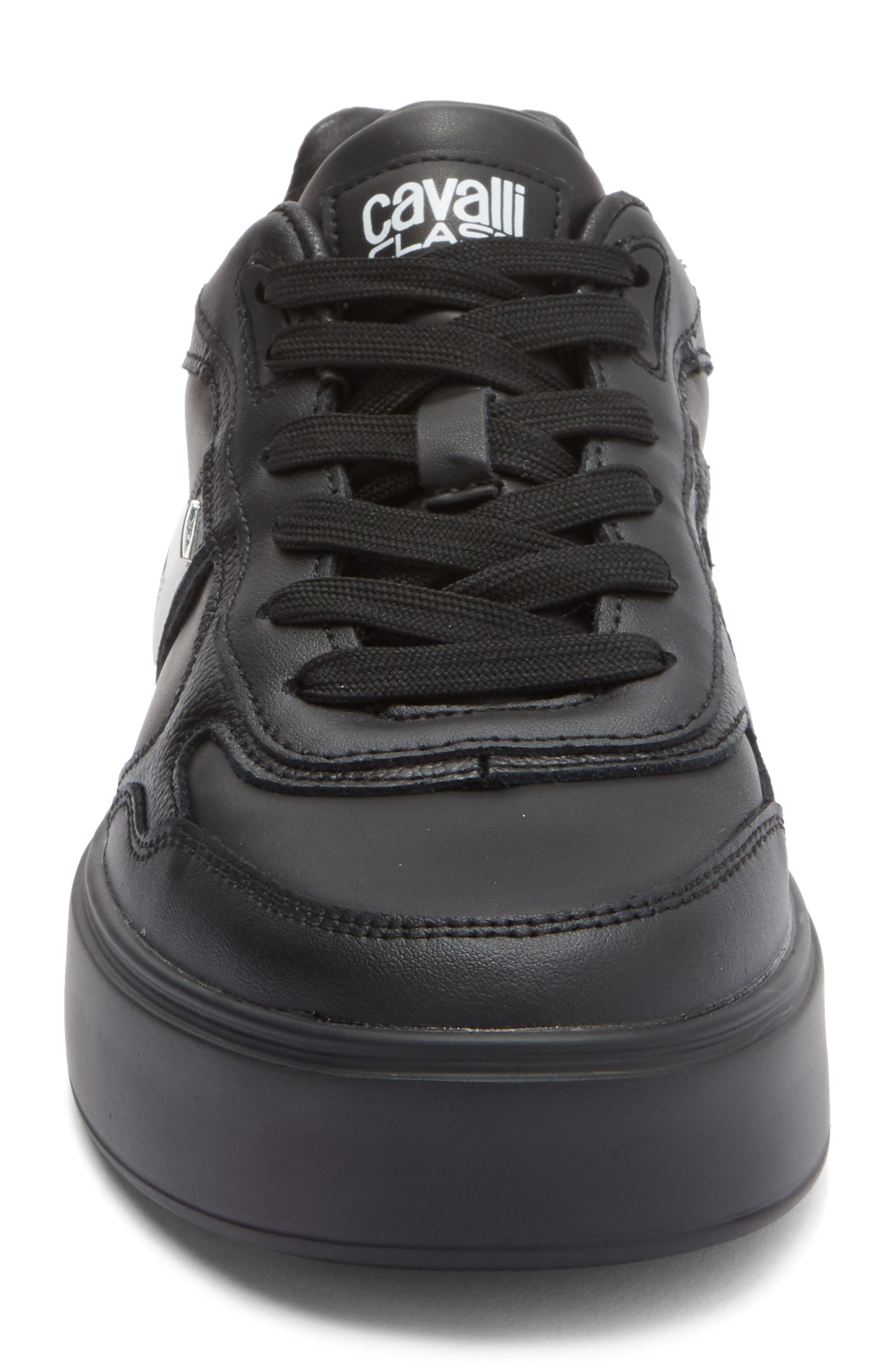 Roberto Cavalli Gab Sneaker, Alternate, color, Black