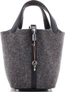 Pre-Owned Hermes Picotin Lock Bag Felt with Leather PM