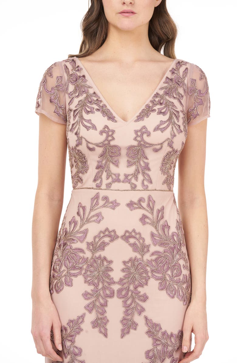 JS Collections Beaded Mermaid Gown, Alternate, color,