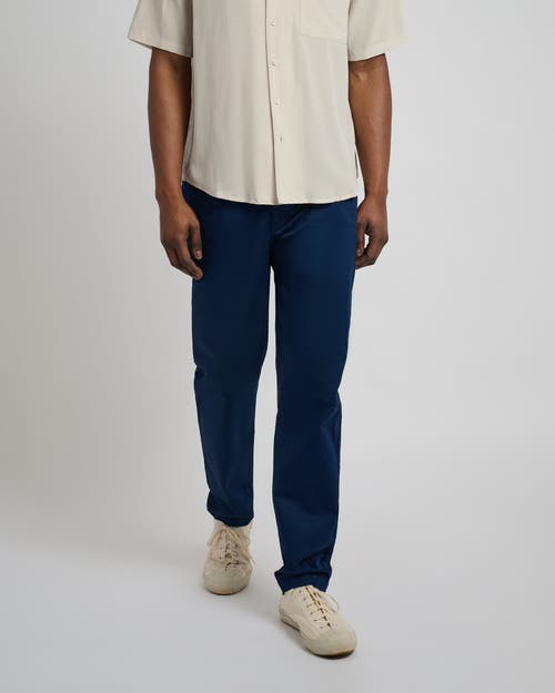 Onia Garment Dye Cotton Drawstring Pant In Deep Navy