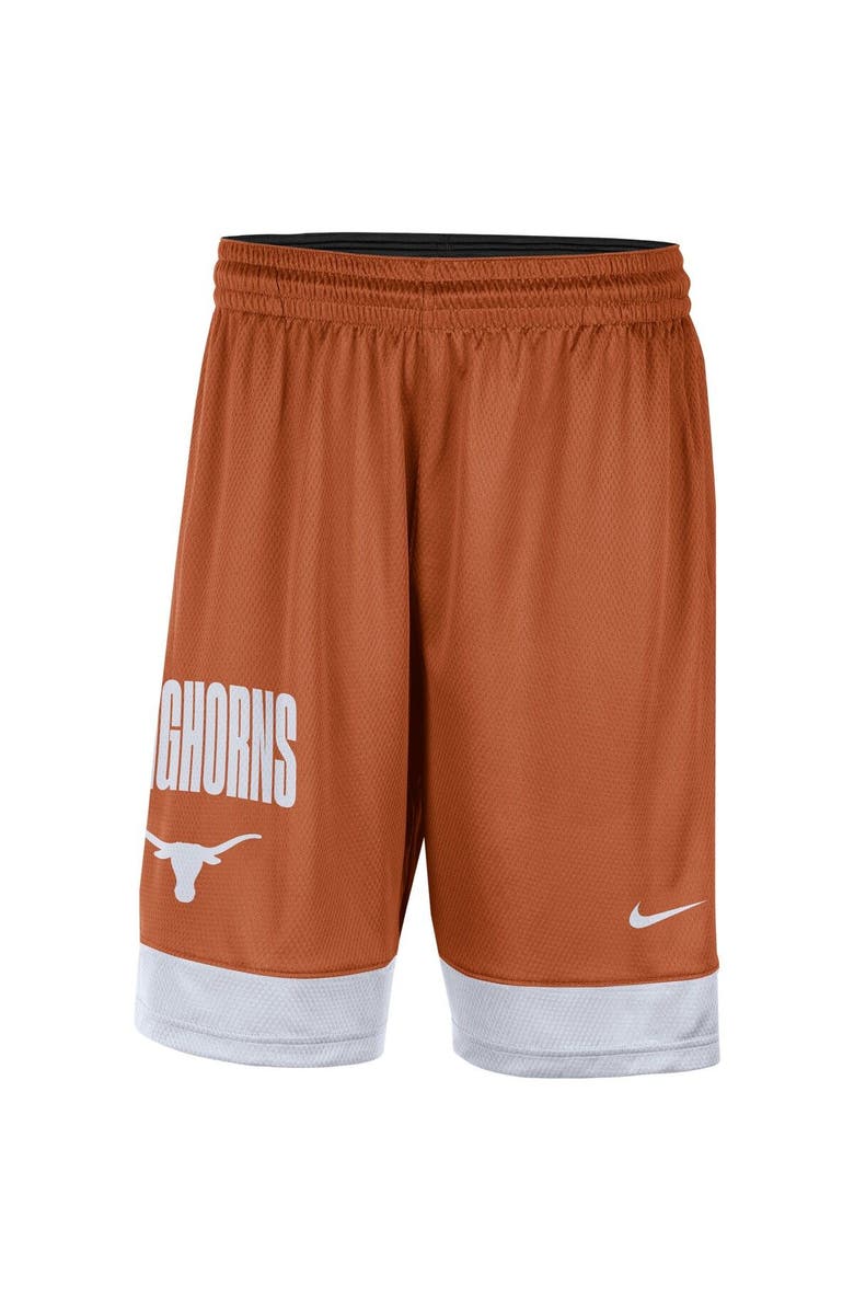 Nike Men's Nike Texas Orange/White Texas Longhorns Fast Break Performance Shorts, Alternate, color, 