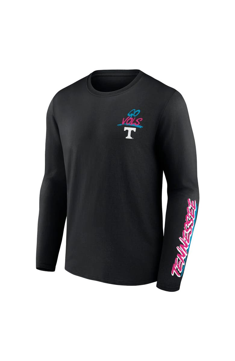 FANATICS Men's Fanatics Branded Black Tennessee Volunteers Spring Break Long Sleeve T-Shirt, Alternate, color,
