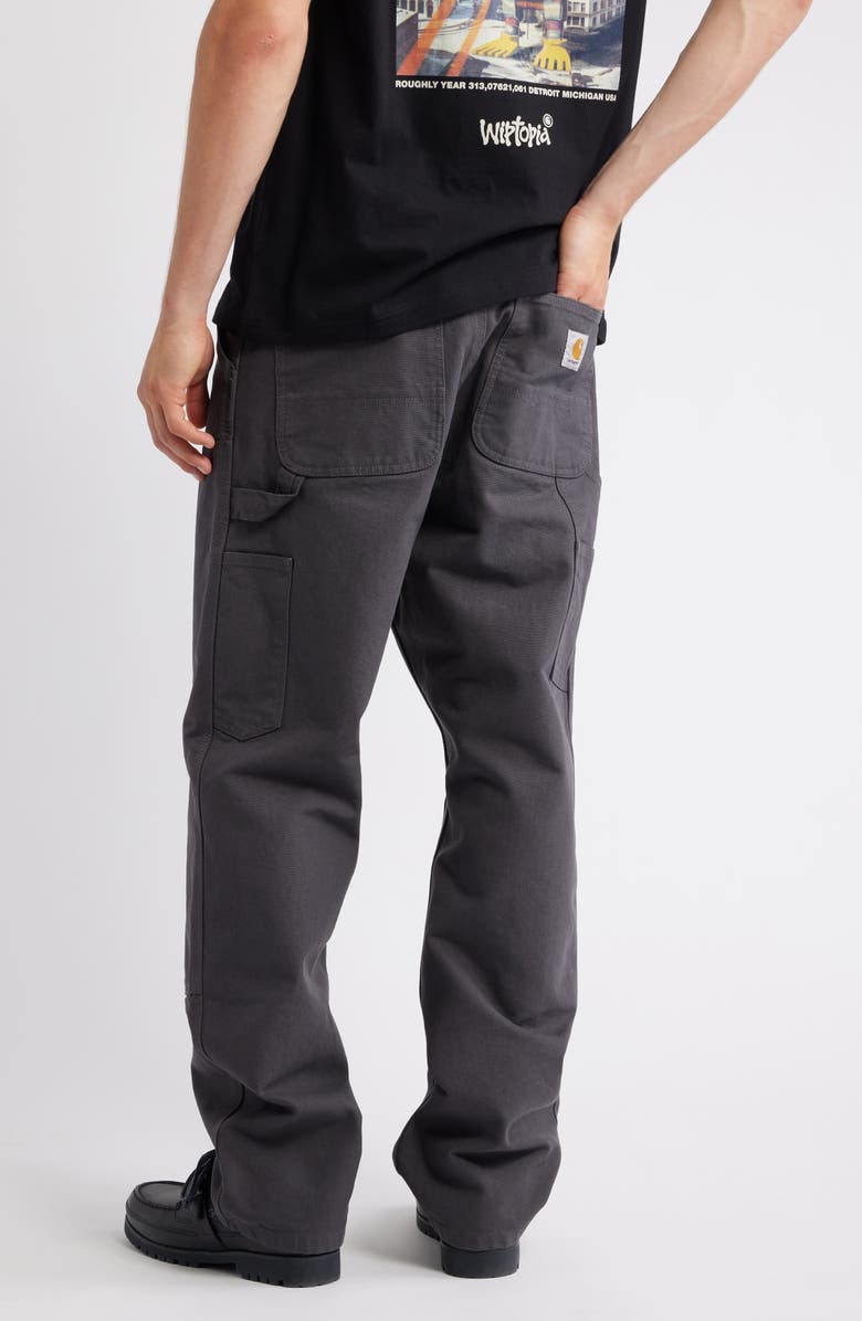 Carhartt Work In Progress Double Knee Pants, Alternate, color, Graphite Rinsed
