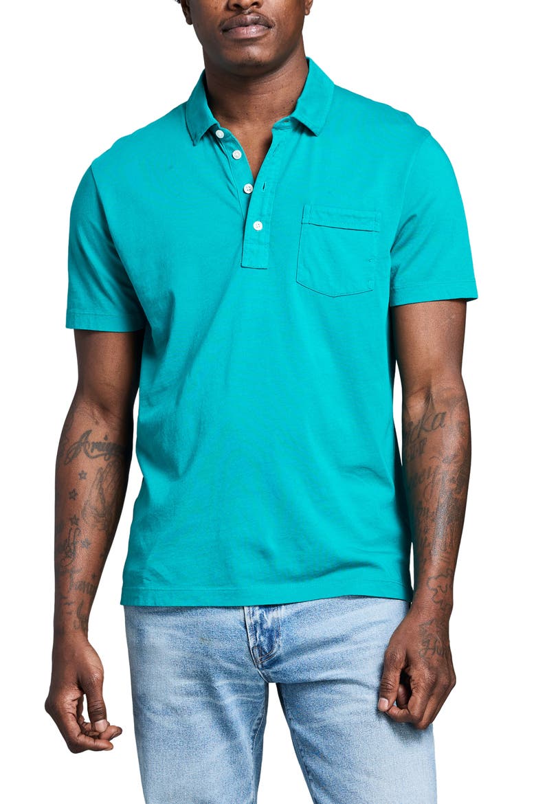 Pensacola Organic Cotton Polo, Main, color, FANFARE