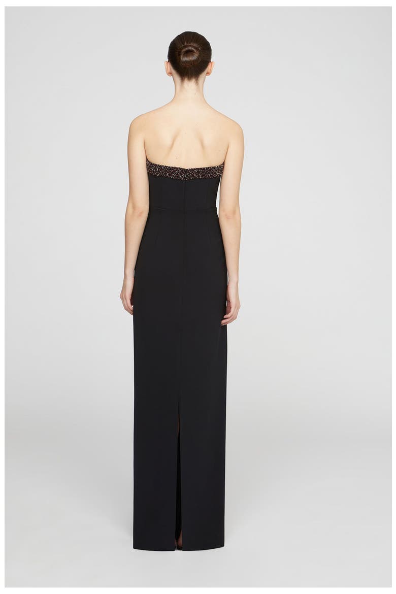 Ila Crepe Gown, Alternate, color, Black