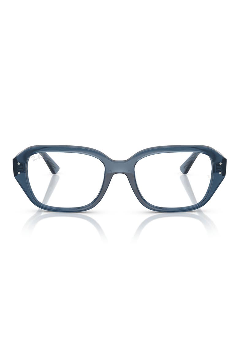 51mm Square Optical Glasses, Main, color, LIGHT BLUE