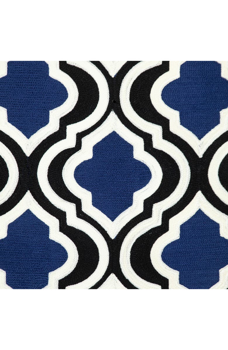 PARKLAND COLLECTION Muja Throw Pillow, Alternate, color, Blue White Blue