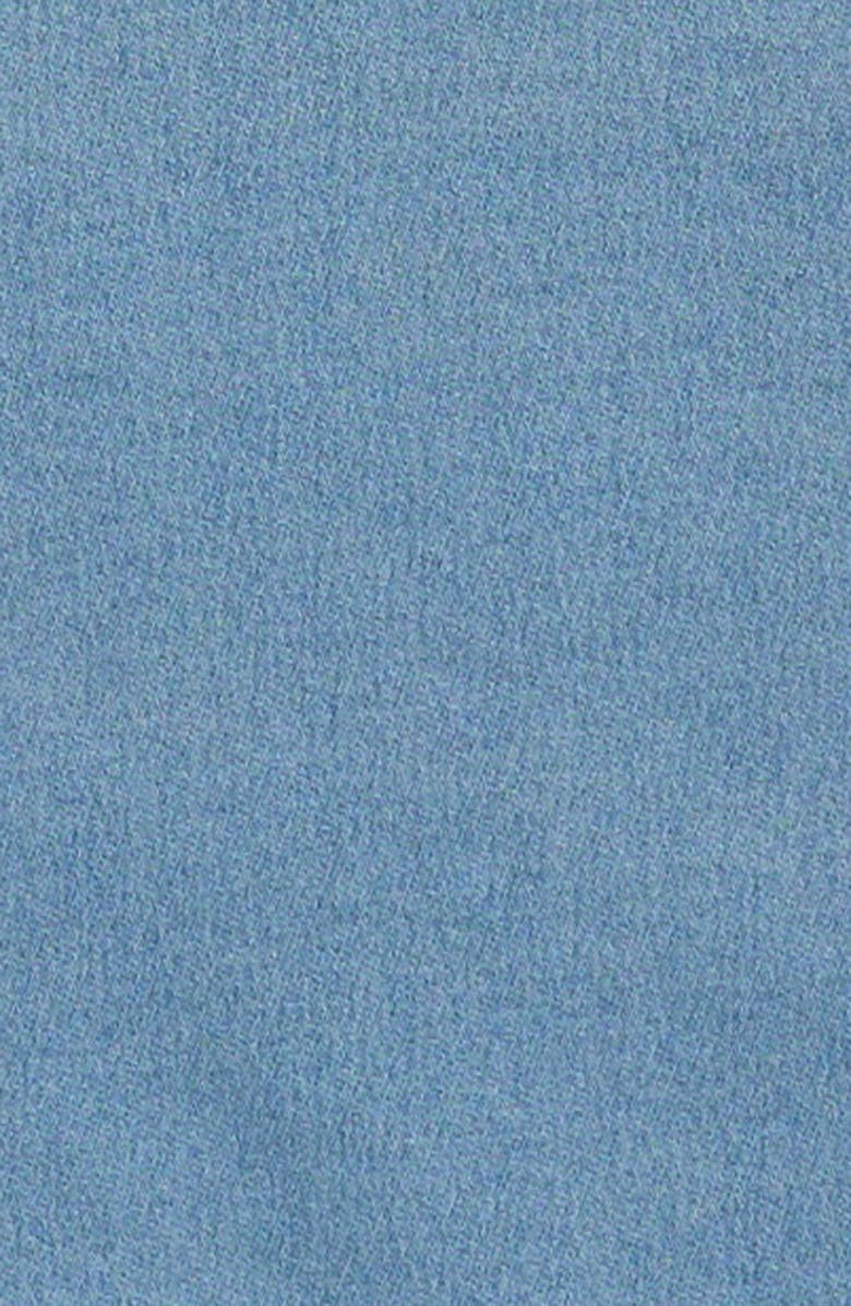 Tractr Kids' Rhinestone Detail Denim Sweatshirt, Alternate, color, Medium Indigo