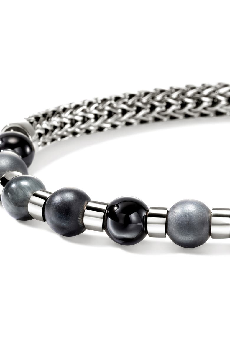 John Hardy Beaded Chain Bracelet, Alternate, color, Silver