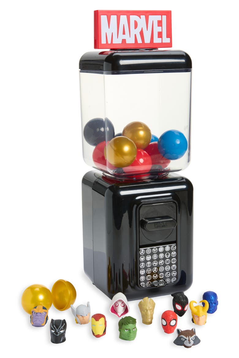 x Marvel Toy Vending Machine, Main, color, BLACK