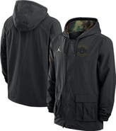 Jordan Brand Men's Jordan Brand Black Michigan Wolverines 2025 NCAA Military Appreciation Full-Snap Jacket
