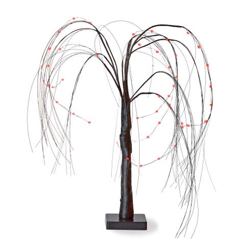 Spooky Weeping Willow LED Tree Decorative Sculpture Indoor