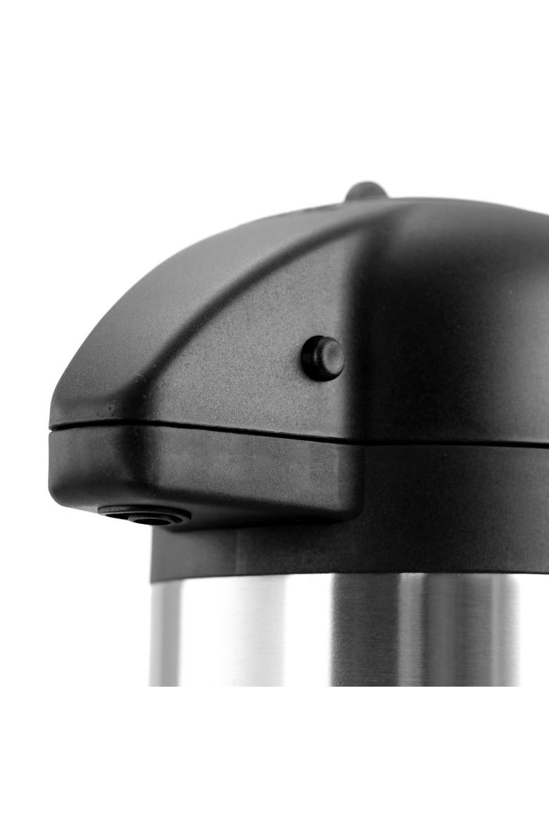 3.17 Quart Stainless Steel Airpot Hot Water Dispenser for Coffee and Tea, Alternate, color, Silver