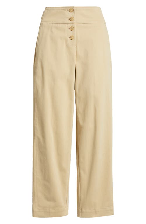 Hugo Boss Boss Takane 2 Stacked Button Straight Leg Pants In Light Beige
