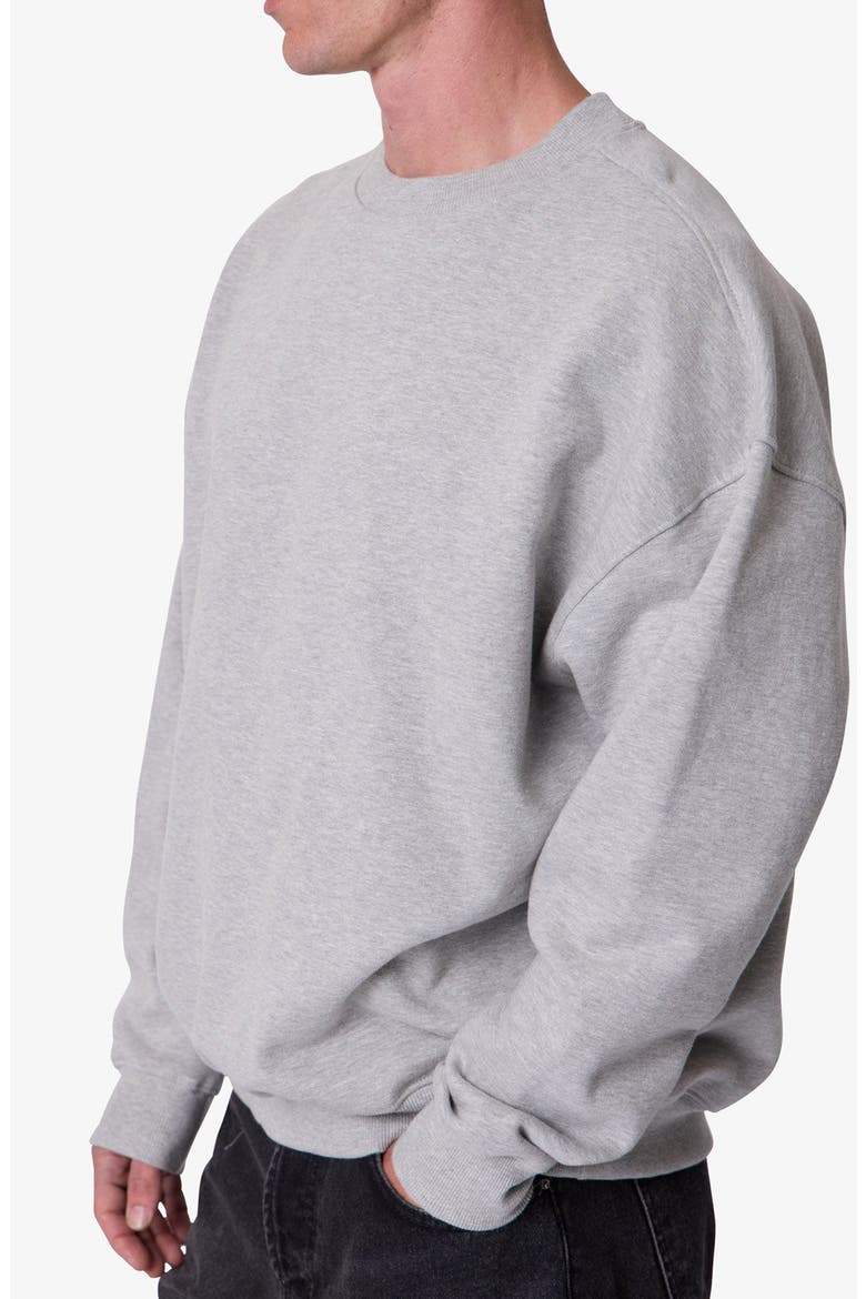 Heavyweight Basic Crewneck Sweatshirt, Alternate, color, HEATHER GREY