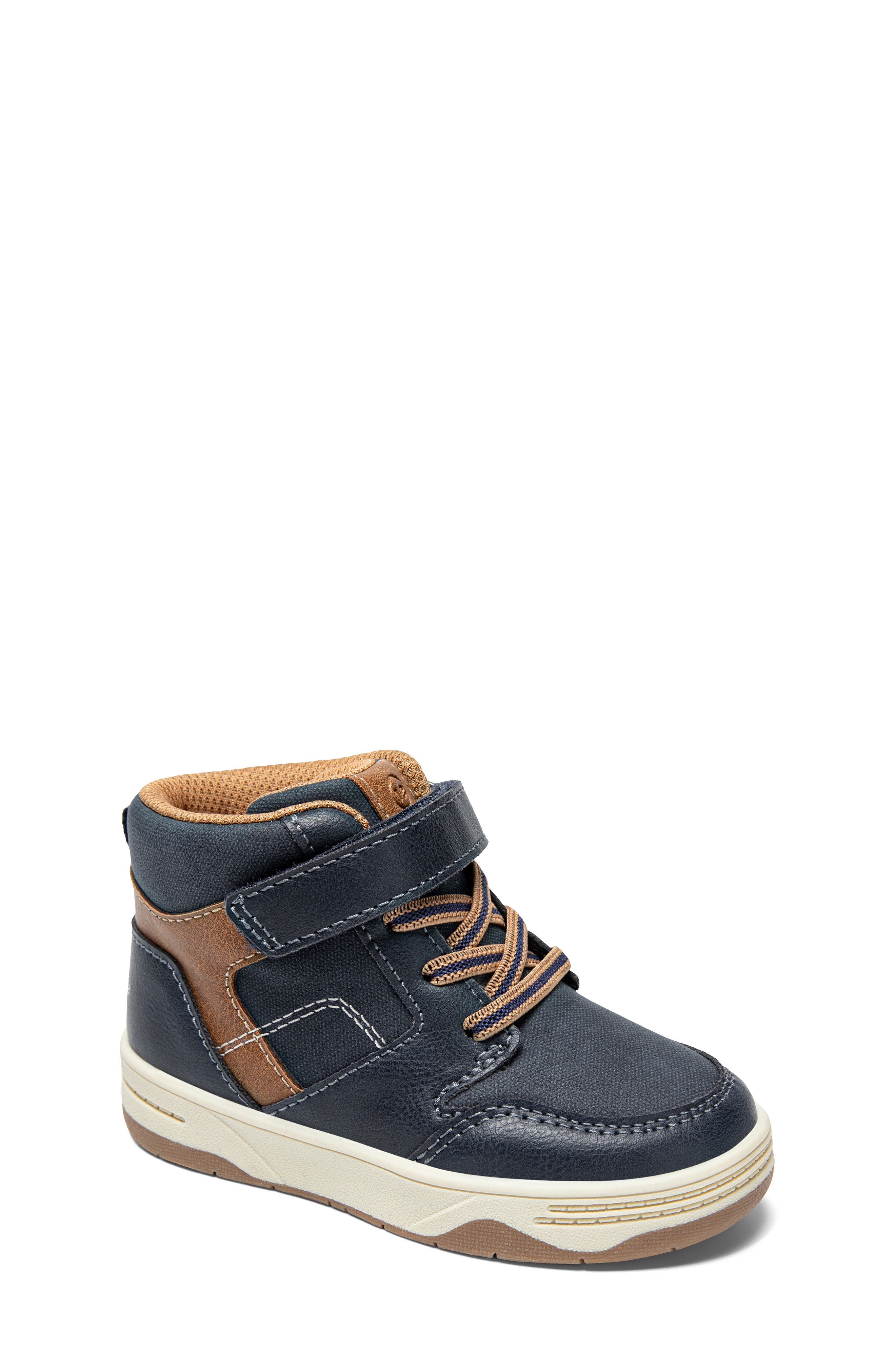Stride Rite Kids' Colby High Top Sneaker In Navy