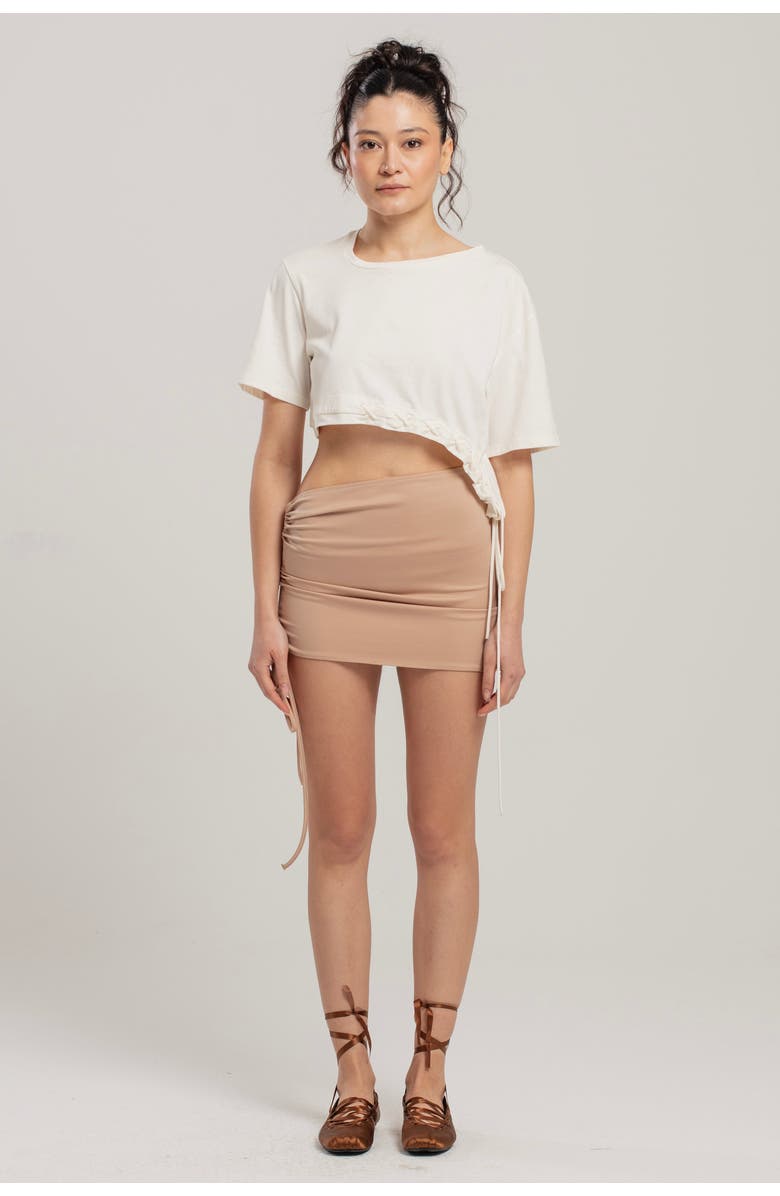 PCFG Pure Cotton Free Heaven Crop String Tshirt, Alternate, color, White