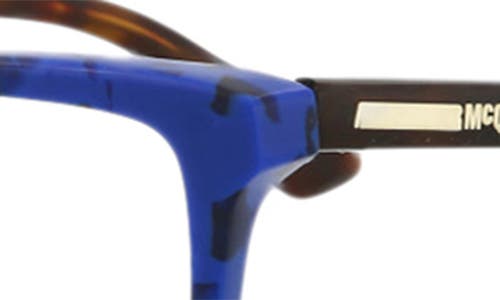Alexander Mcqueen Mcqueen 50mm Core Rectangle Optical Glasses In Avana Avana Transparent