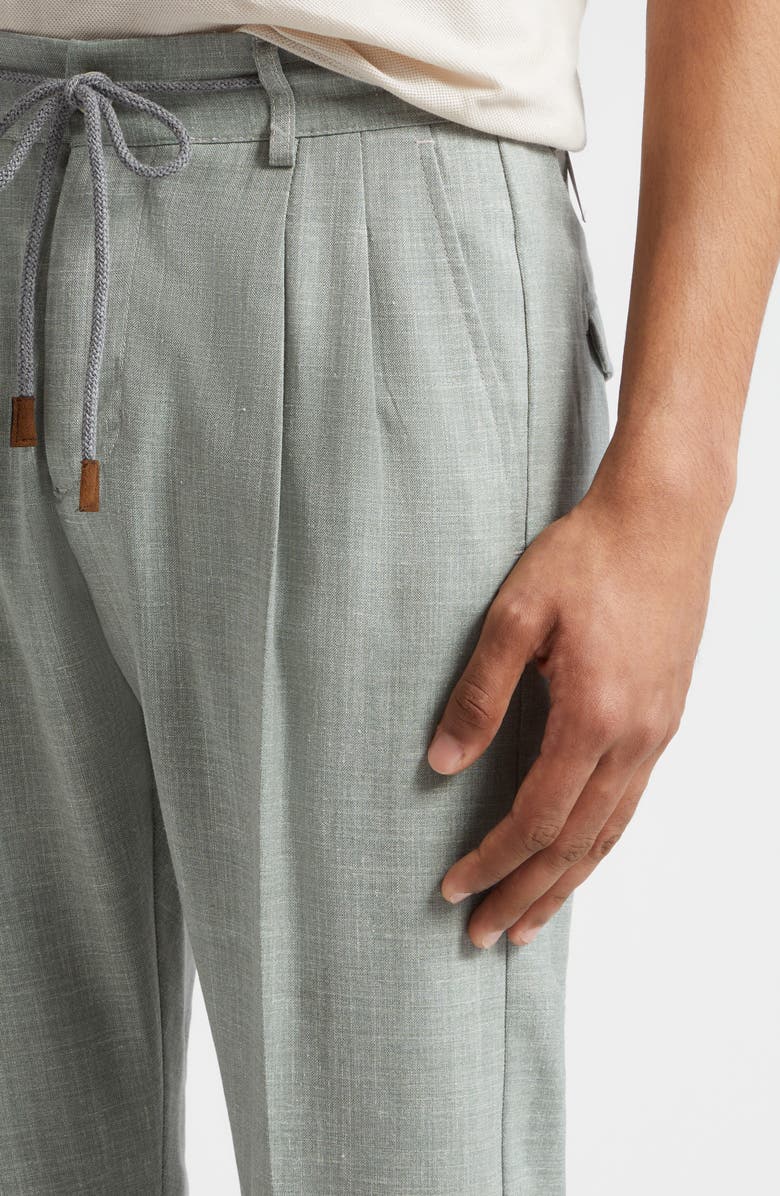 Eleventy Wool Blend Drawstring Suit Pants, Alternate, color, 