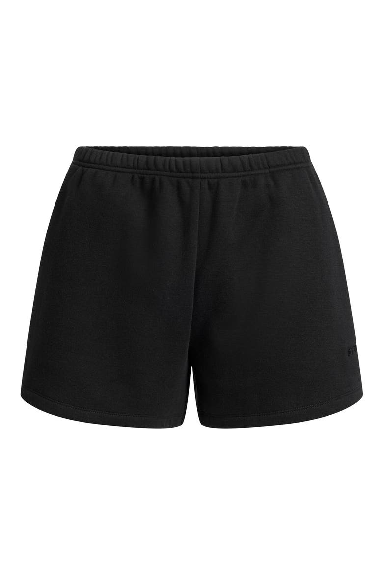 Cotton Fleece Classic Shorts, Alternate, color, ONYX