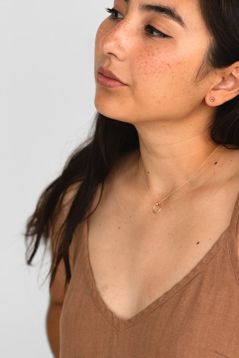 Petite Knot Studs, Alternate, color, 14k Gold Fill