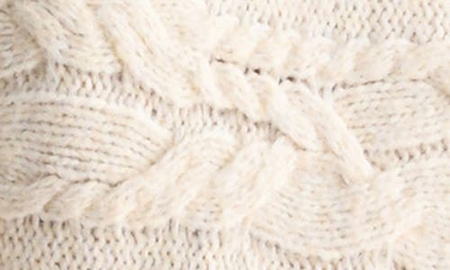 Lush Cable Stitch Sweater In White