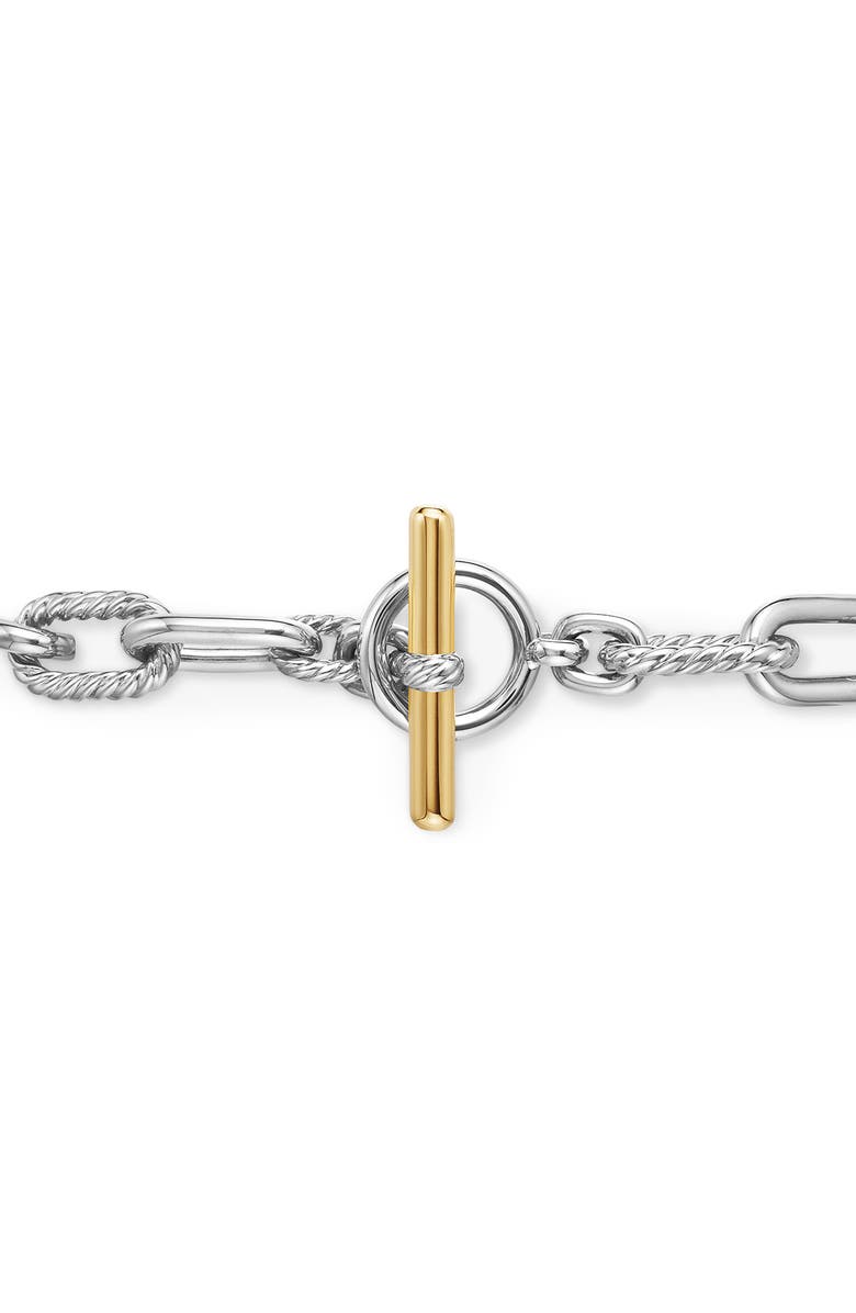 David Yurman DY Madison<sup>®</sup> Toggle Chain Necklace in Sterling Silver with 18K Yellow Gold, 11mm, Alternate, color, Silver/ 18K Yellow Gold
