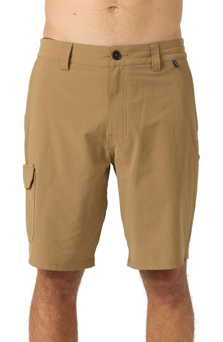 O'Neill TRVLR Hybrid Cargo Shorts, Main, color, Dark Khaki