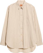 Jamie Haller The Essential Stripe Cotton & Silk Button-Up Shirt