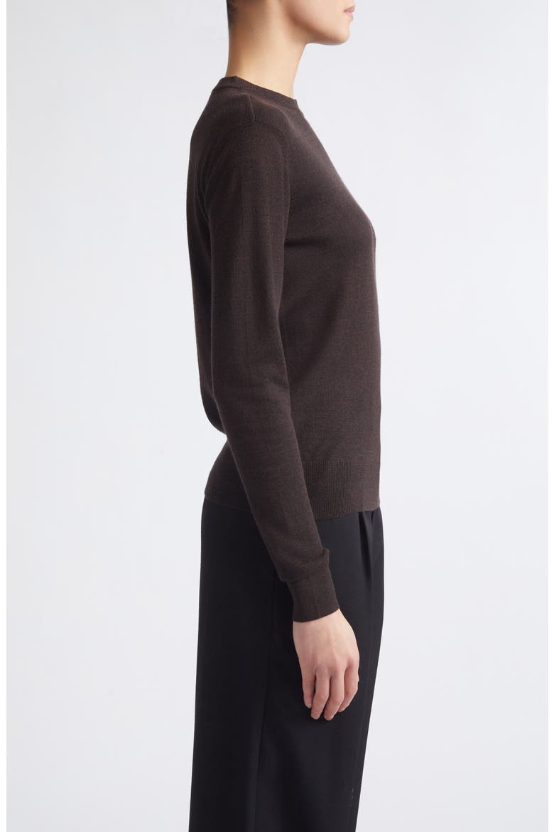 Bea Zip Virgin Wool Sweater, Alternate, color, ESPRESSO