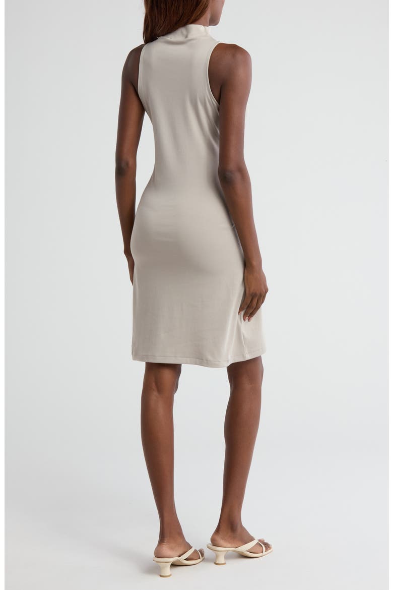 Sleeveless Mock Neck Dress, Alternate, color, PEYOTE