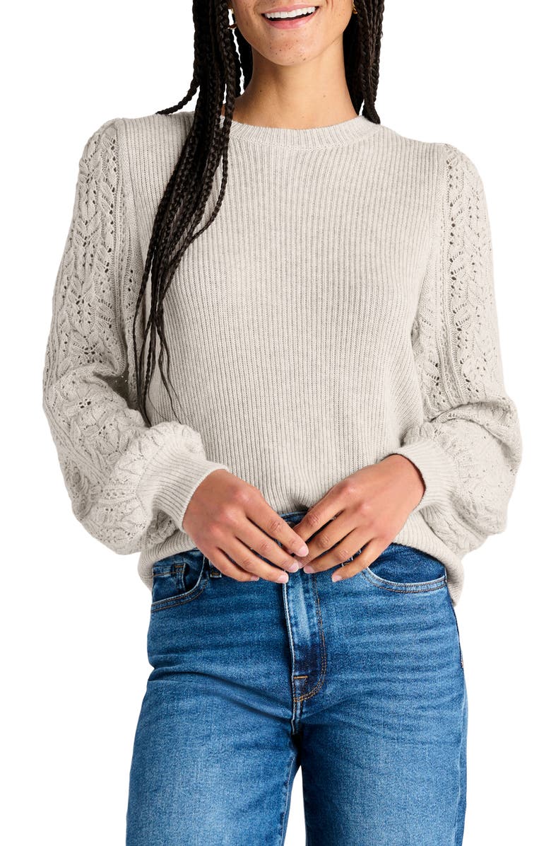 Splendid Phoebe Pointelle Sweater, Main, color,
