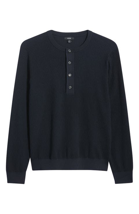 Declan Ribbed Long Sleeve Henley