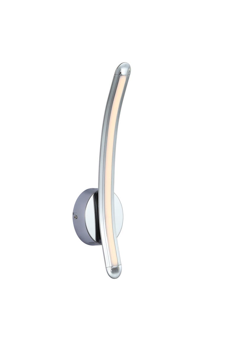 Roxanna Dimmable Integrated LED Metal Sconce, Main, color, Chrome