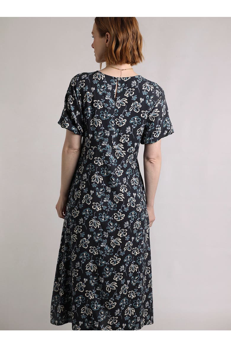 Everly Printed Dress, Alternate, color, Black Iris