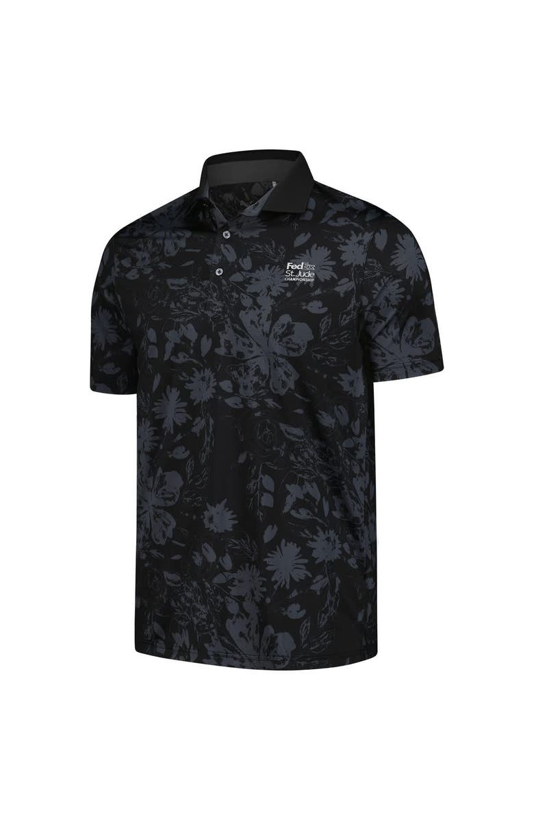 PUMA Men's Puma  Black FedEx St. Jude Championship MATTR Rose Polo, Alternate, color, 