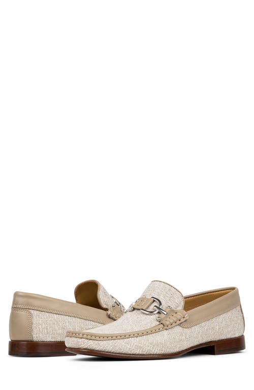 Donald Pliner Men's Dacio 4 Canvas-leather Loafers In Off White