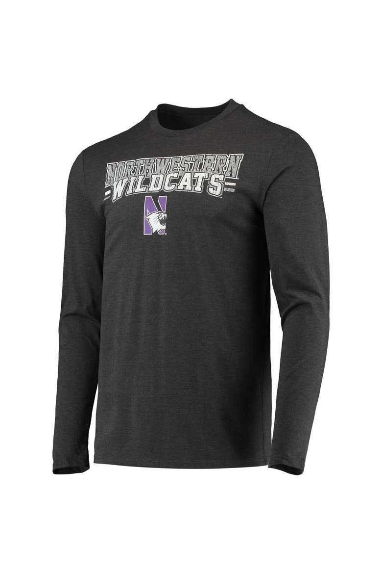 Men's Concepts Sport Purple/Heathered Charcoal Northwestern Wildcats Meter Long Sleeve T-Shirt & Pants Sleep Set, Alternate, color, Purple