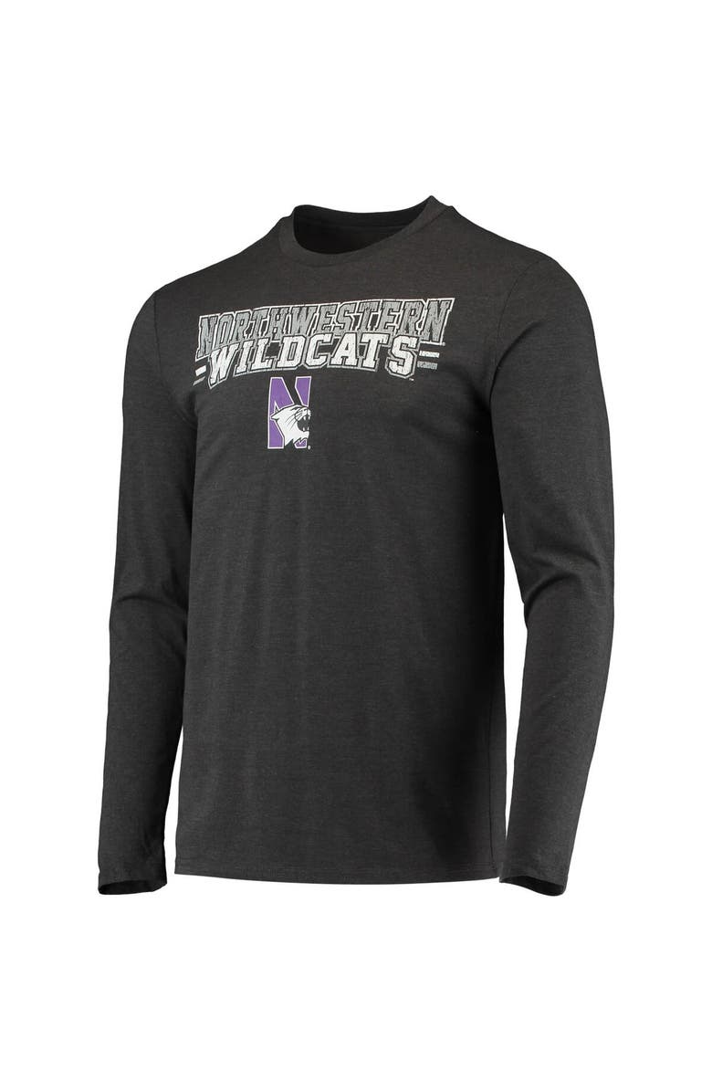 CONCEPTS SPORT Men's Concepts Sport Purple/Heathered Charcoal Northwestern Wildcats Meter Long Sleeve T-Shirt & Pants Sleep Set, Alternate, color, Purple