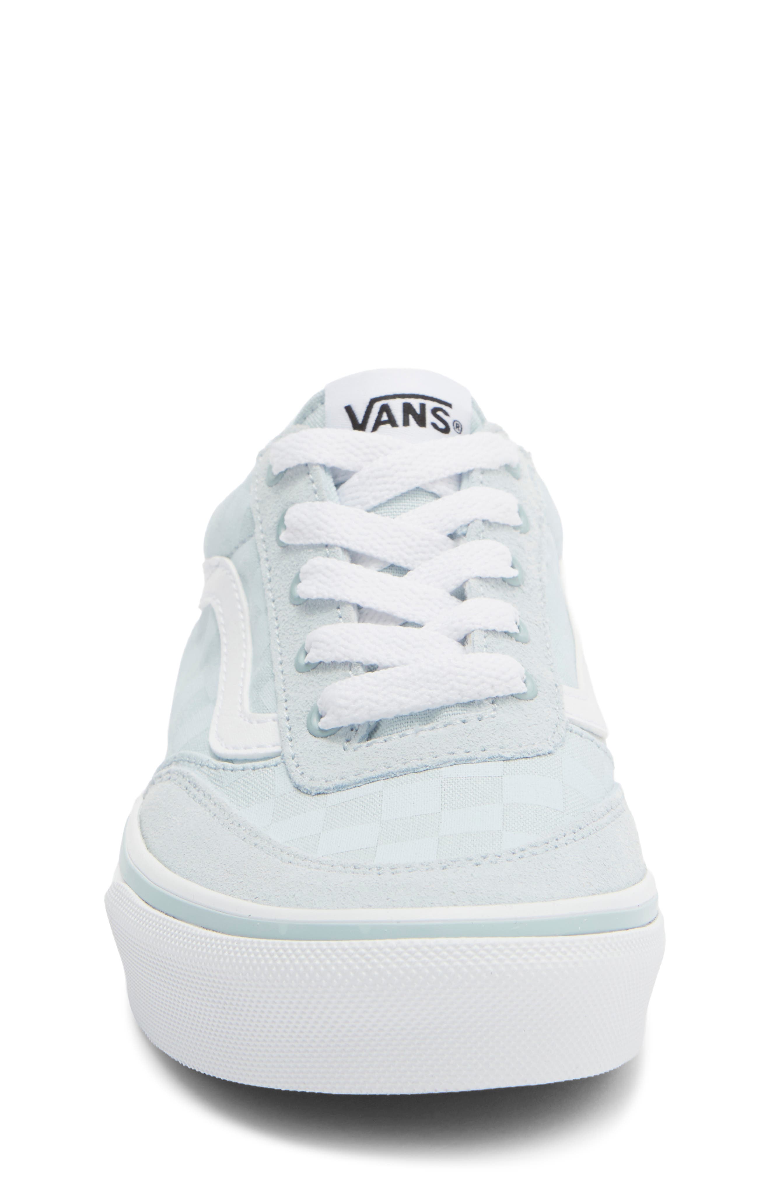 Vans Kids' Brooklyn Sneaker, Alternate, color, Check Textile Dawn Mist