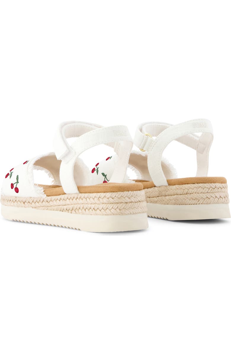 TOMS Kids' Diana Espadrille Ankle Strap Platform Wedge Sandal, Alternate, color,