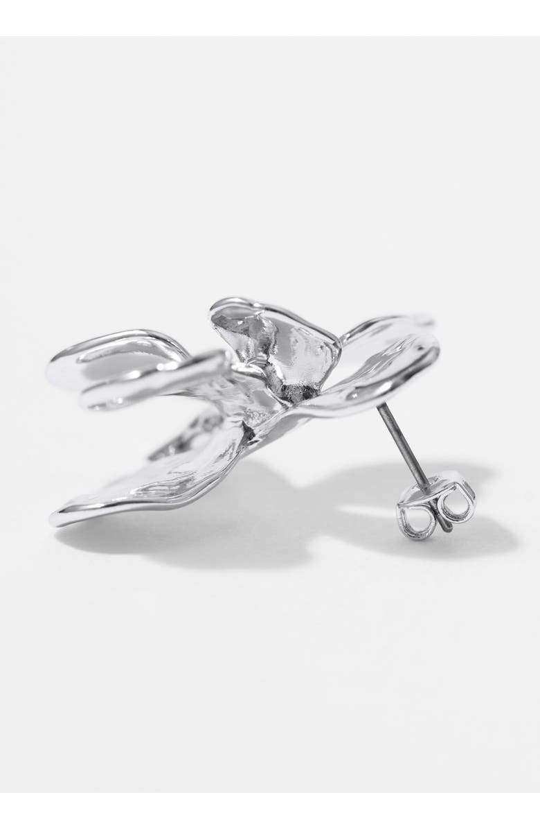 & Other Stories Flower Stud Earrings, Alternate, color, Metal Light