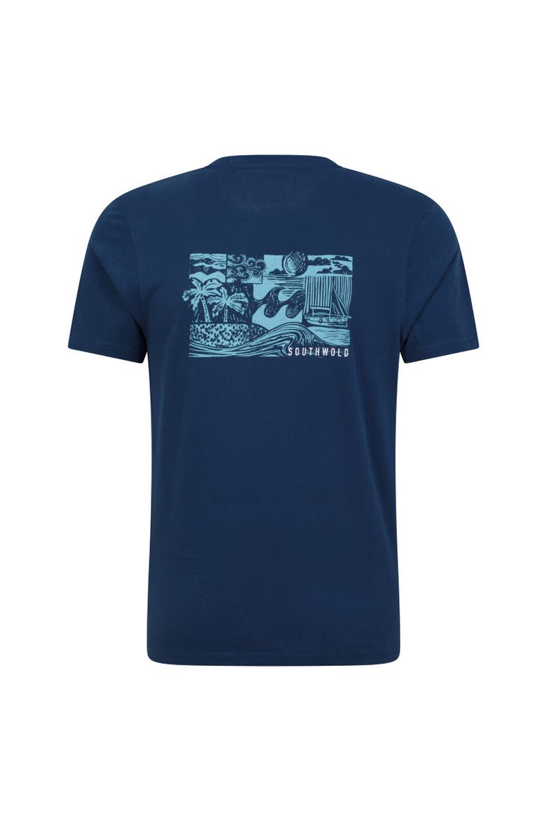 Southwold Back Print Natural T-Shirt, Alternate, color, Dark Blue