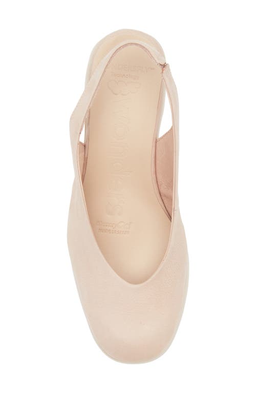 Wonders Naima Platform Slingback Pump In Nubuck Palo