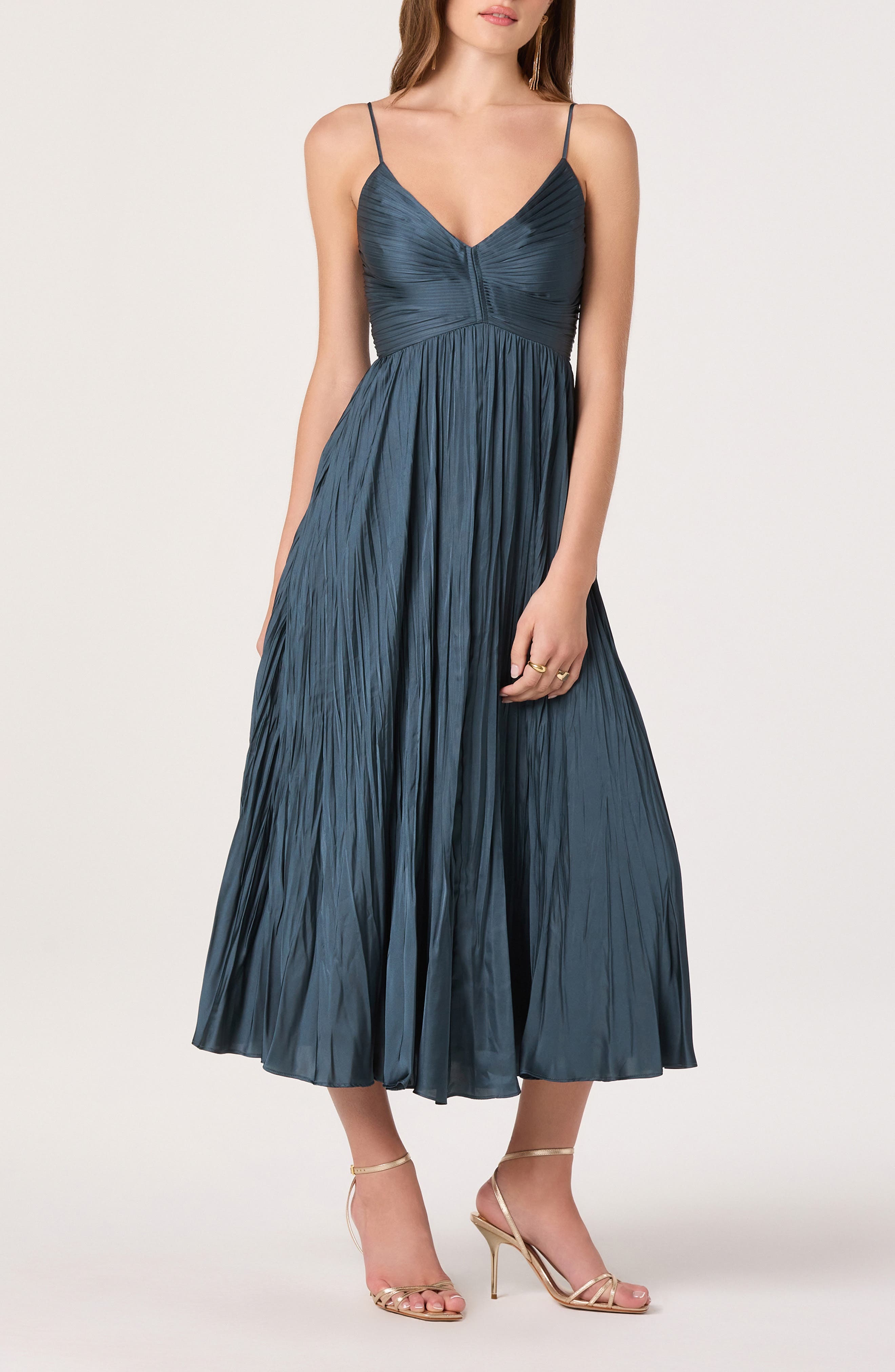 astr the label maeve floral midi dress Maeve Pleated Midi Dress in Lavender Multi