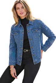 Jessica London Classic Cotton Denim Jacket