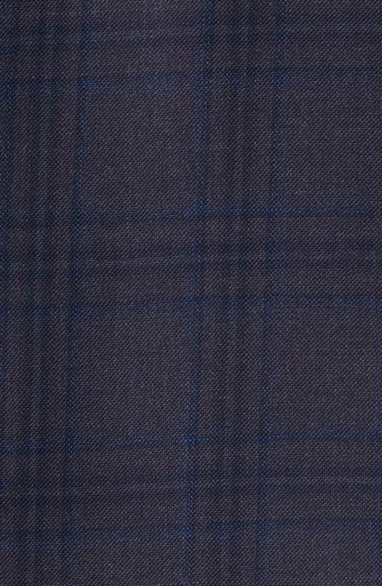 Peter Millar Flynn Classic Fit Purple Windownpane Check Wool Sport Coat, Alternate, color, Purple